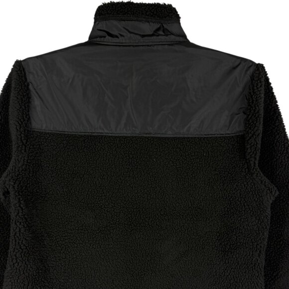 $129.00 Spyder Men's Full Zip Logo Warm Cozy Black Sherpa Jacket Size Medium NWT - Picture 4 of 11